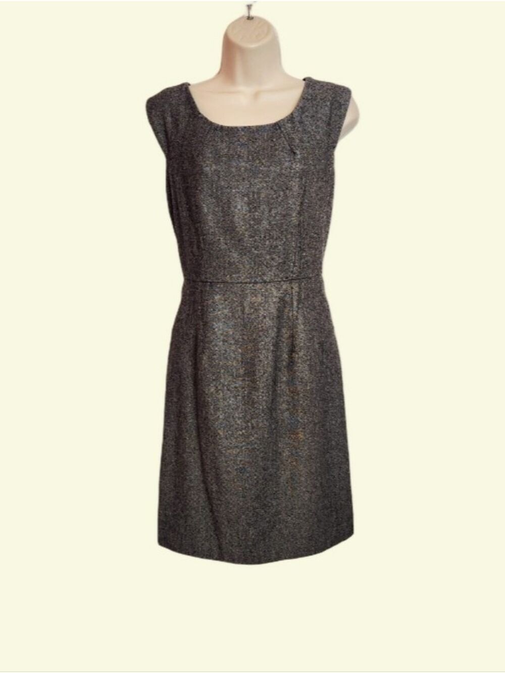 Banana Republic Gray Tweed Sheath Dress Size 10